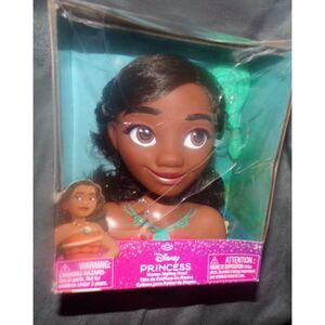 Moana Mini Hair Styling Head Doll w/Brush 6" Disney Princess new in pack